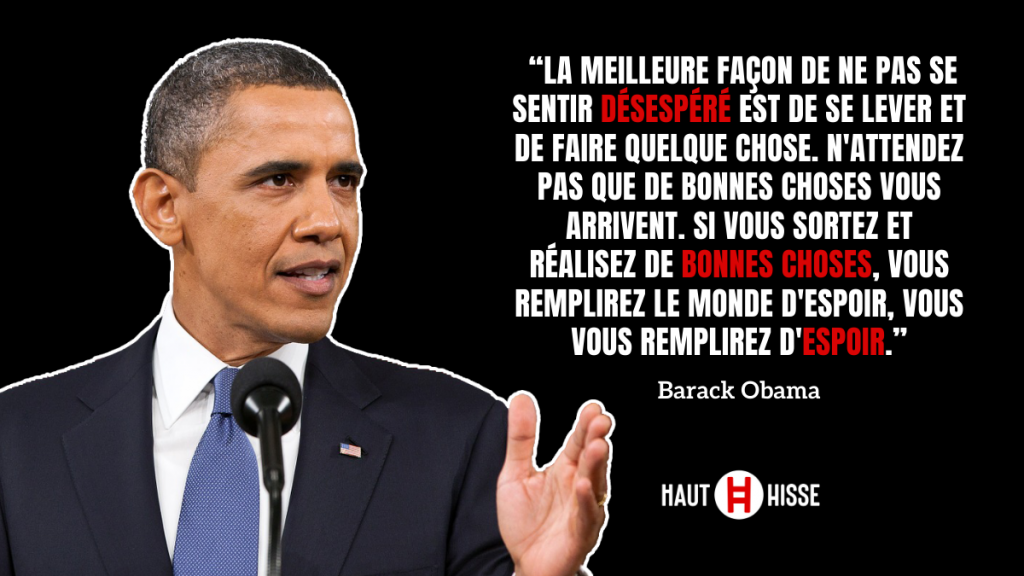 Barak Obama quote high