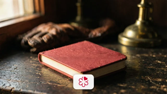 L'origine du guide Michelin à travers un livre rouge ancien sur une table